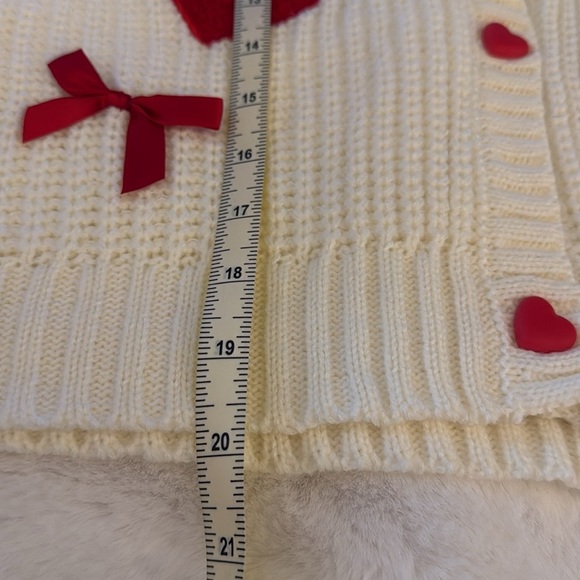 Forever and ever Valentine’s Day, heart and bow cardigan. 🎀♥️🎀♥️🎀 - Picture 7 of 9